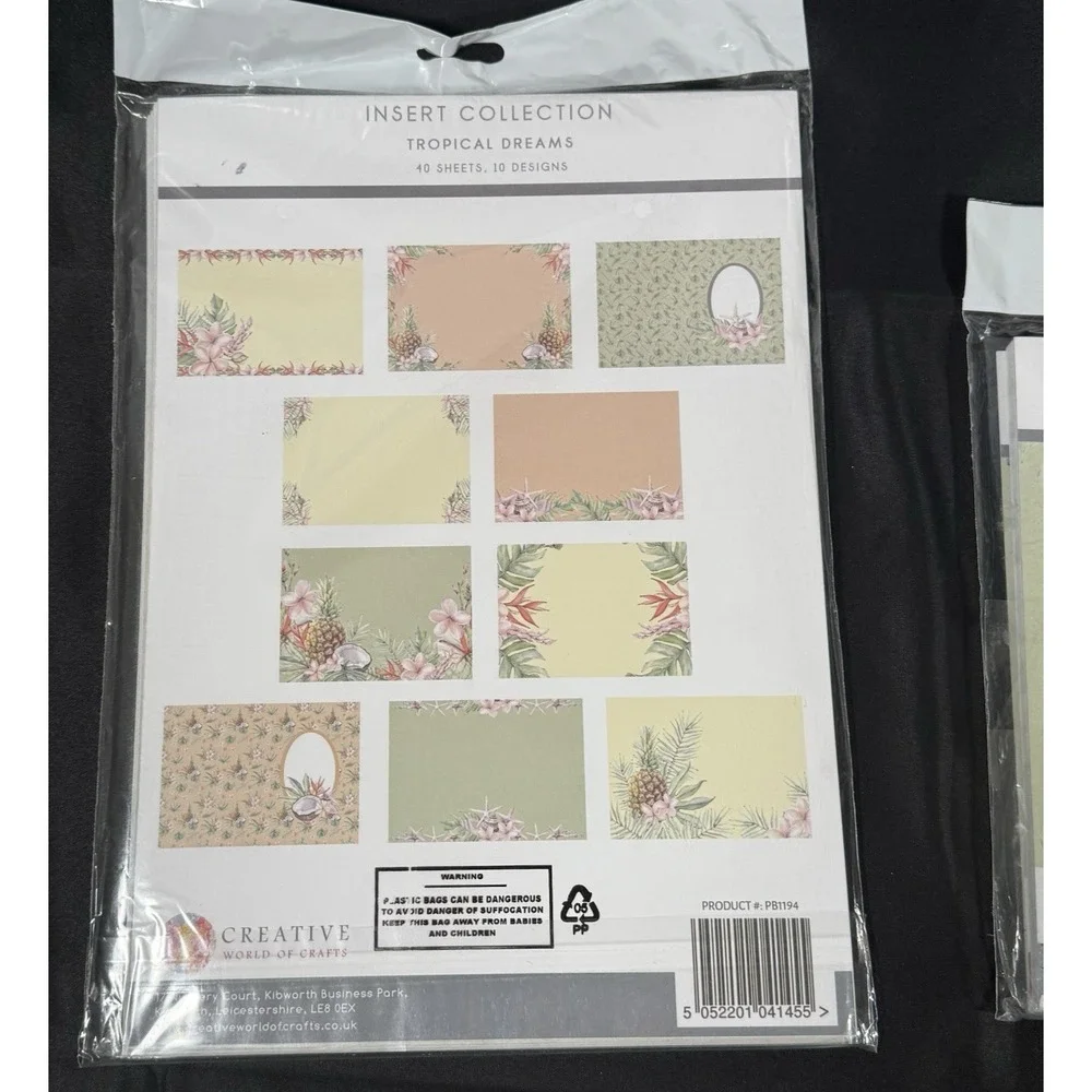 The Paper Boutique Tropical Dreams Paper Kit & Inserts Set Mixed Green Floral